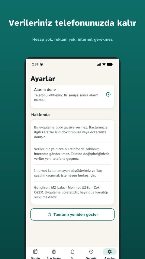 İlaç Saati ekran görüntüsü